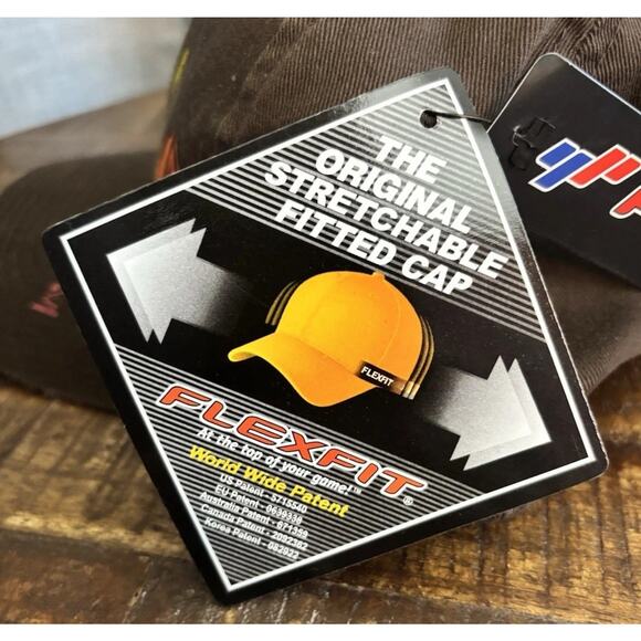 VOLCOM hat flexfit fitted brown Distressed Baseball cap Size Xsmall - Picture 12 of 16